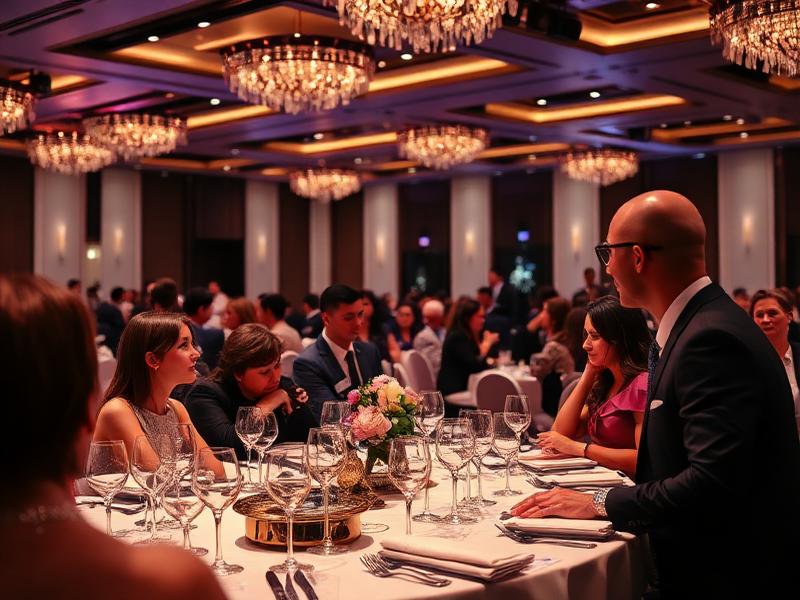 Elegant corporate event and dining experience